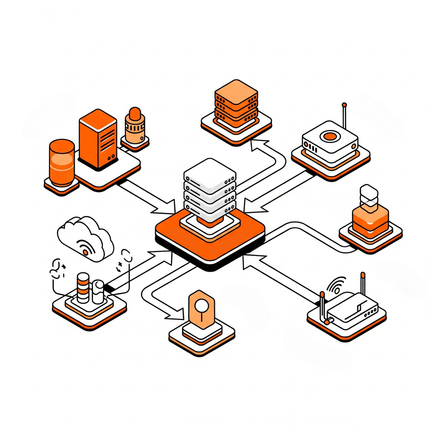 Technology Infrastructure Illustration